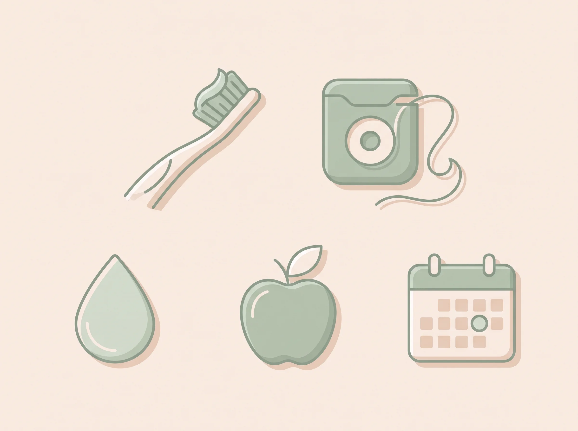 Iconografía de buenas prácticas dentales